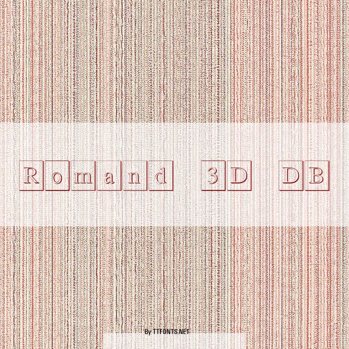 Romand 3D DB example